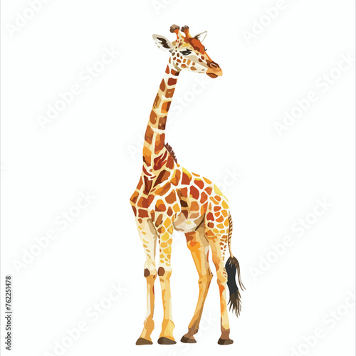 Watercolor Giraffe Clipart 