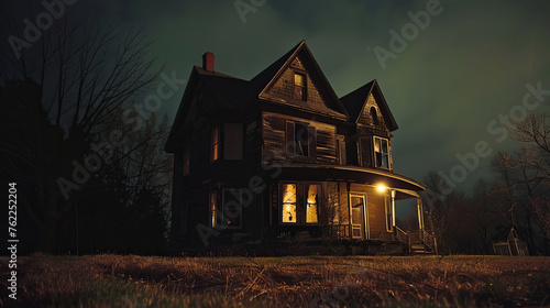 Haunted house at the night © standret