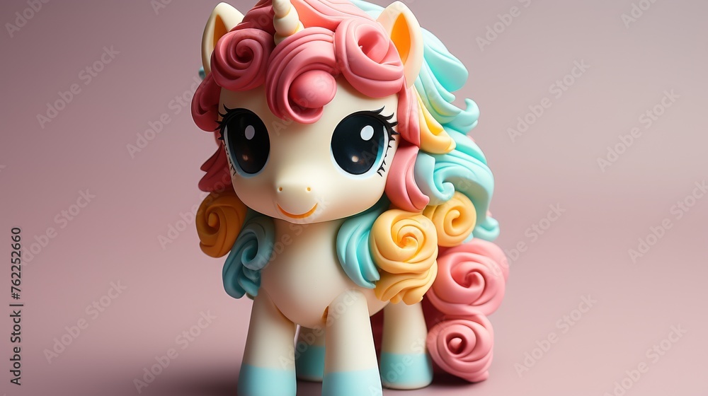 Little Pony Sitting on Table