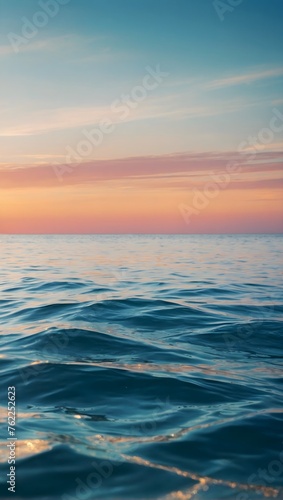 Abstract blur light on sea and ocean, clear water close up colorful background