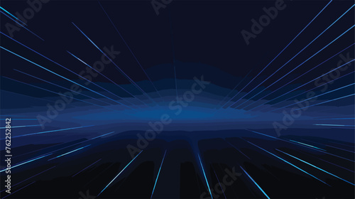 Dark BLUE vector background with straight lines. Shi