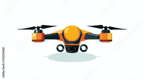 Drone icon flat vector isolated on white background