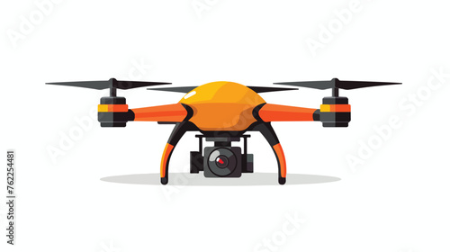 Drone icon flat vector isolated on white background