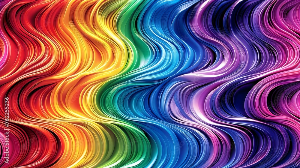 Vibrant Multicolored Wavy Abstract Background Vibrant Multicolored Wavy Abstract Background
