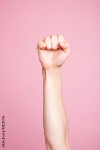 Raised Fist in Protest