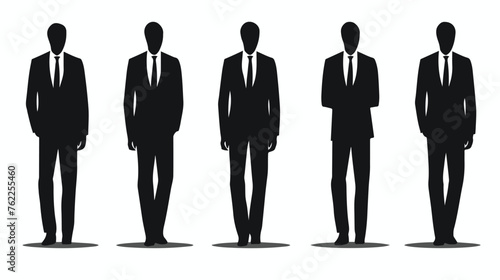 Executive businessman cartoon faceless in black and
