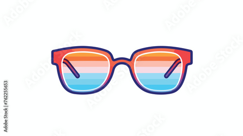 Eye glasses filled outline icon line vector sign lin