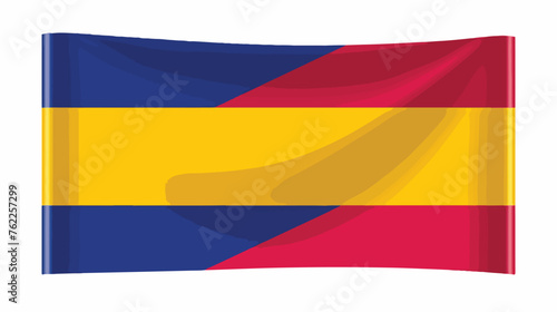 Flag of Andorra vector  flat vector