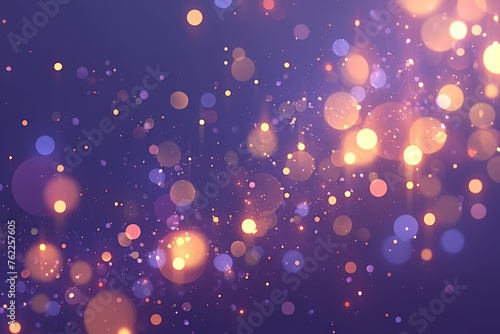Abstract background with colorful bokeh lights. 