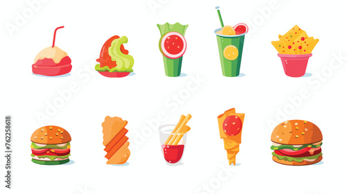 Food icon logo vector art flat vector