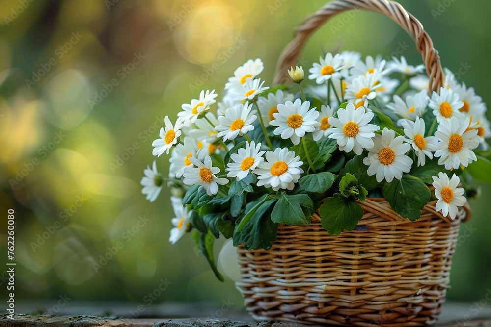 Flower in basket