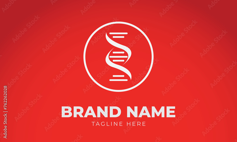 Creative Abstract DNA Spiral Helix Logo Design Creative Abstract DNA Spiral Helix Logo Design