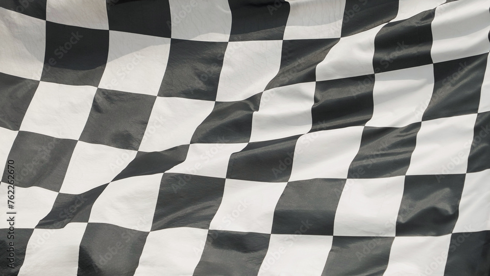 Φωτογραφία win winner checkered flag Black and white waving on  on post sign of final round end of line racing motor sport competition game