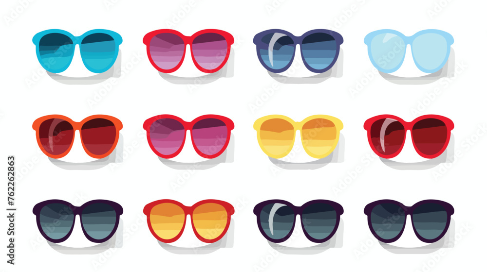 Heart sunglasses icon vector illustration design. Gl