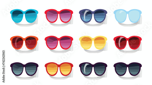 Heart sunglasses icon vector illustration design. Gl