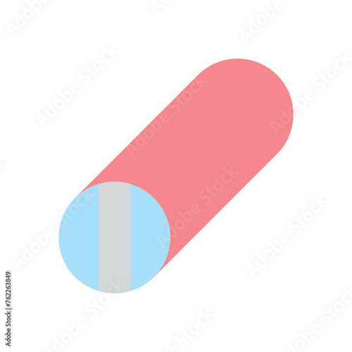 Flat Color yoga bolster vector icon