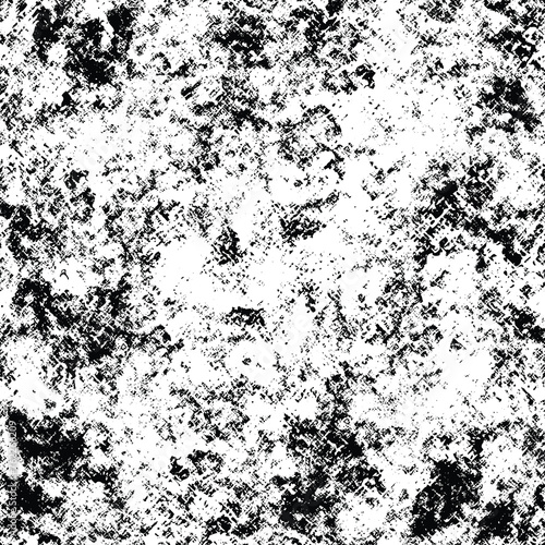 Seamless pattern  rough vector background  grunge texture  black and white 