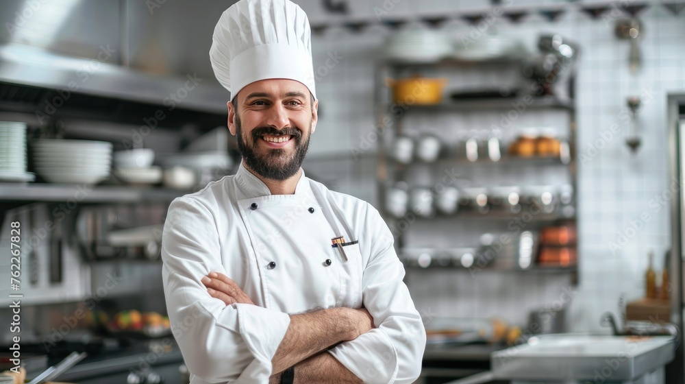 Smiling chef cook standing with arms folded 412f-b06d-d7058ed37557