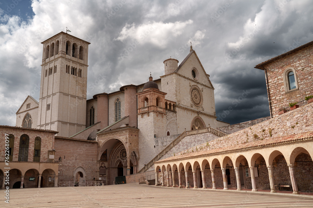 Assisi, historic city of Umbria, Italy: San Francesco church