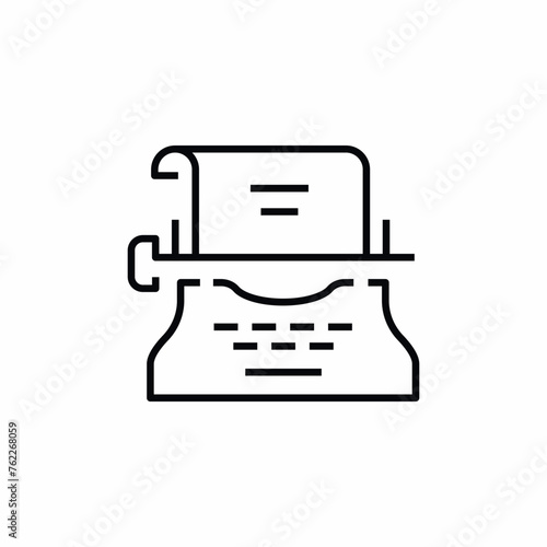 Typewriter Writing Machine Retro icon