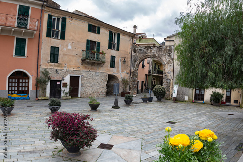 Zuccarello borgo ligure in provincia di Savona Italia photo