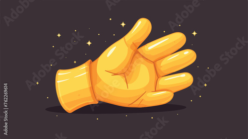 Merry christmas glove decoration icon vector