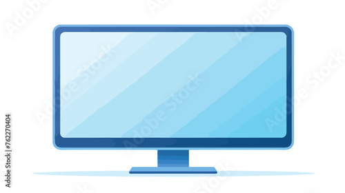 Monitor Icon. Simple icon blue colored icon illustra