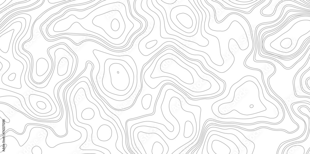 Background of the topographic map. Topographic map lines, contour background.  Geographic topography of mountains in vector illustration. The texture of the topographic image. 