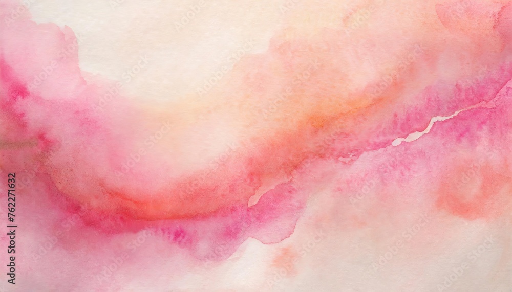 Fototapeta premium Pink Watercolor Wash Background
