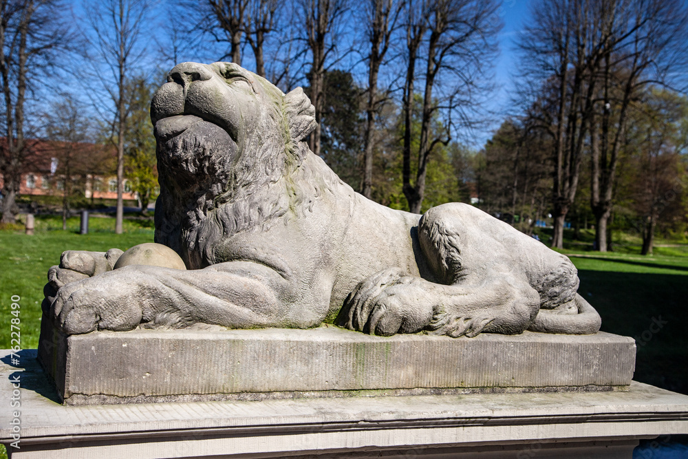 Statue of a Lion at Ahrensburg