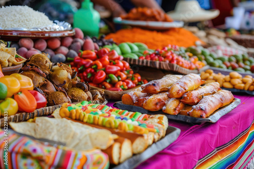 A vibrant display of traditional Mexican culinary treats © Venka