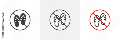 No Sandals or Footwear Allowed. Shoe-Free Zone Notice. Footwear Removal Requirement