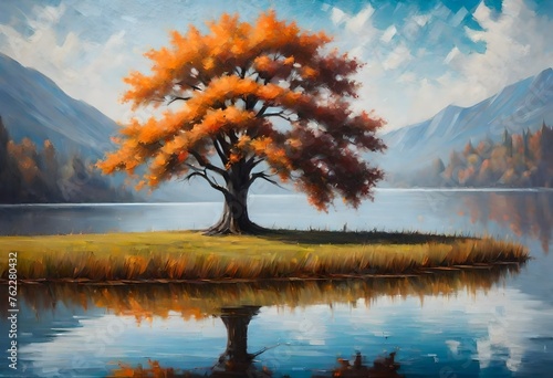 tree in the lake