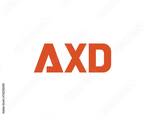 AXD logo design vector template photo