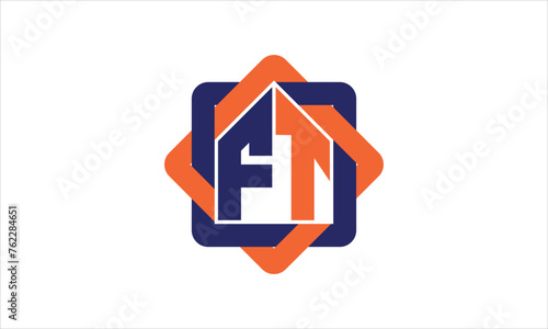 Wallpaper Mural FT real estate logo design vector template. Torontodigital.ca