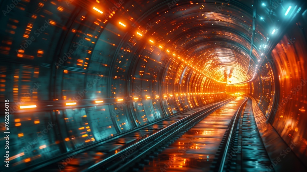 Train Passing Through Tunnel Train Passing Through Tunnel