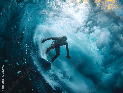 a man surfing in sea © Asdsada