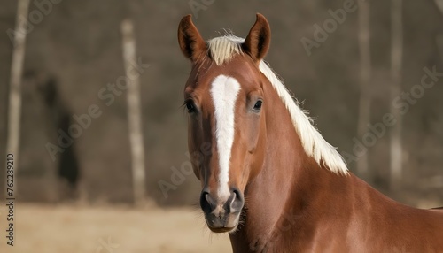 A Horse With Its Ears Flattened Back Angry © Ghamza