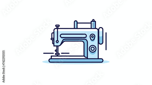 Sewing machine line icon outline vector sign isolate