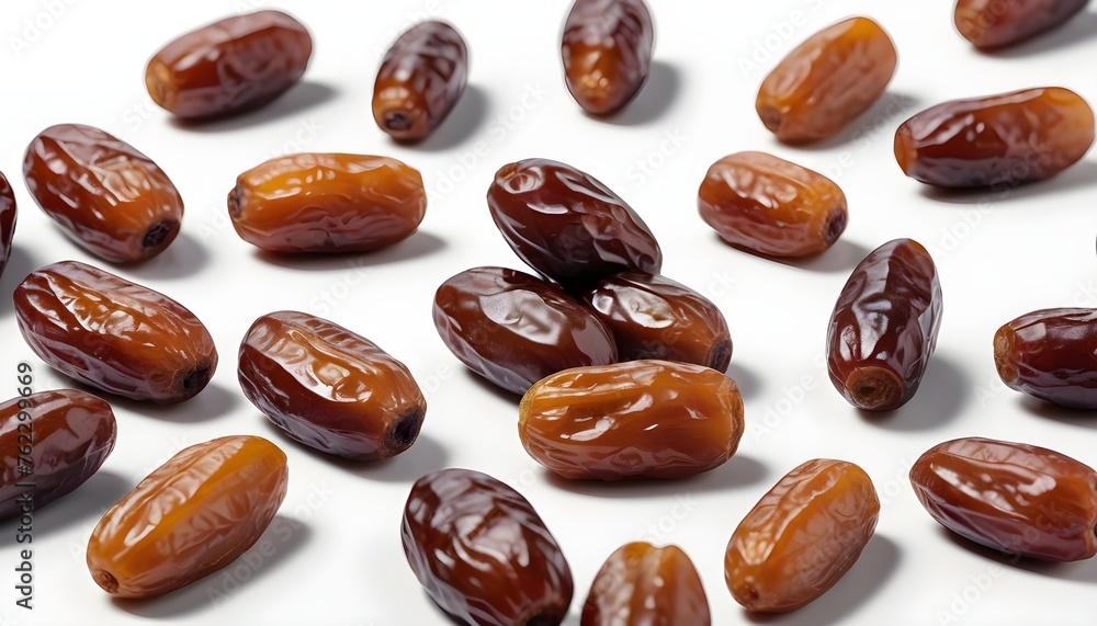 Obraz premium dried dates on a white surface