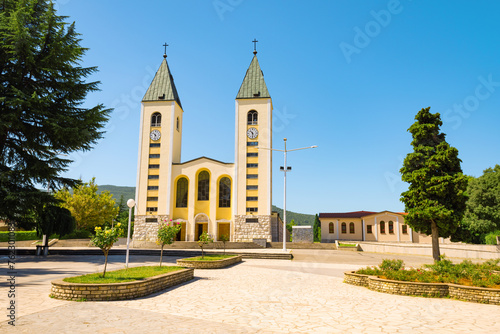 Old historical church in Medjugorje in Bosnia and Herzegovina.