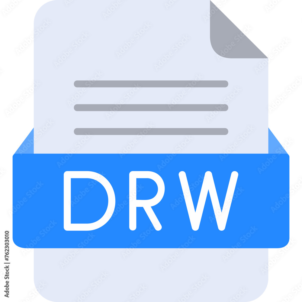 DRW File Format Vector Icon Design DRW File Format Vector Icon Design
