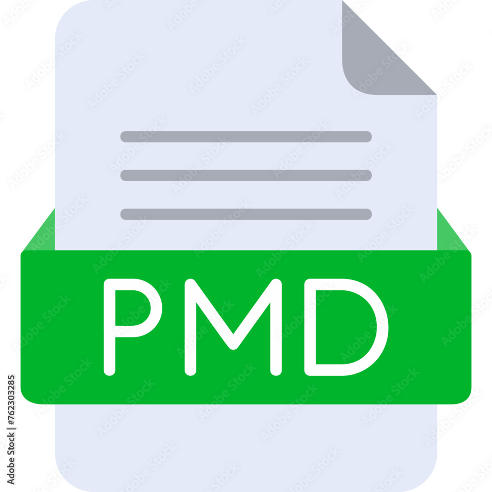 PMD File Format Vector Icon Design PMD File Format Vector Icon Design