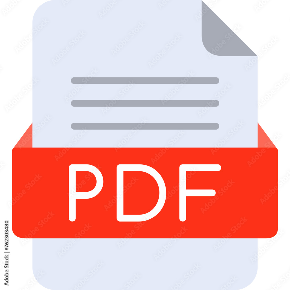 PDF File Format Vector Icon Design PDF File Format Vector Icon Design