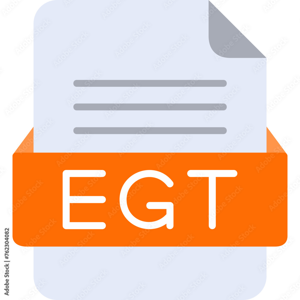 EGT File Format Vector Icon Design EGT File Format Vector Icon Design