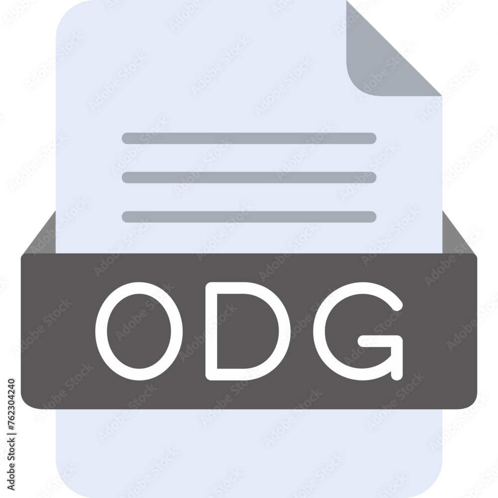 ODG File Format Vector Icon Design ODG File Format Vector Icon Design
