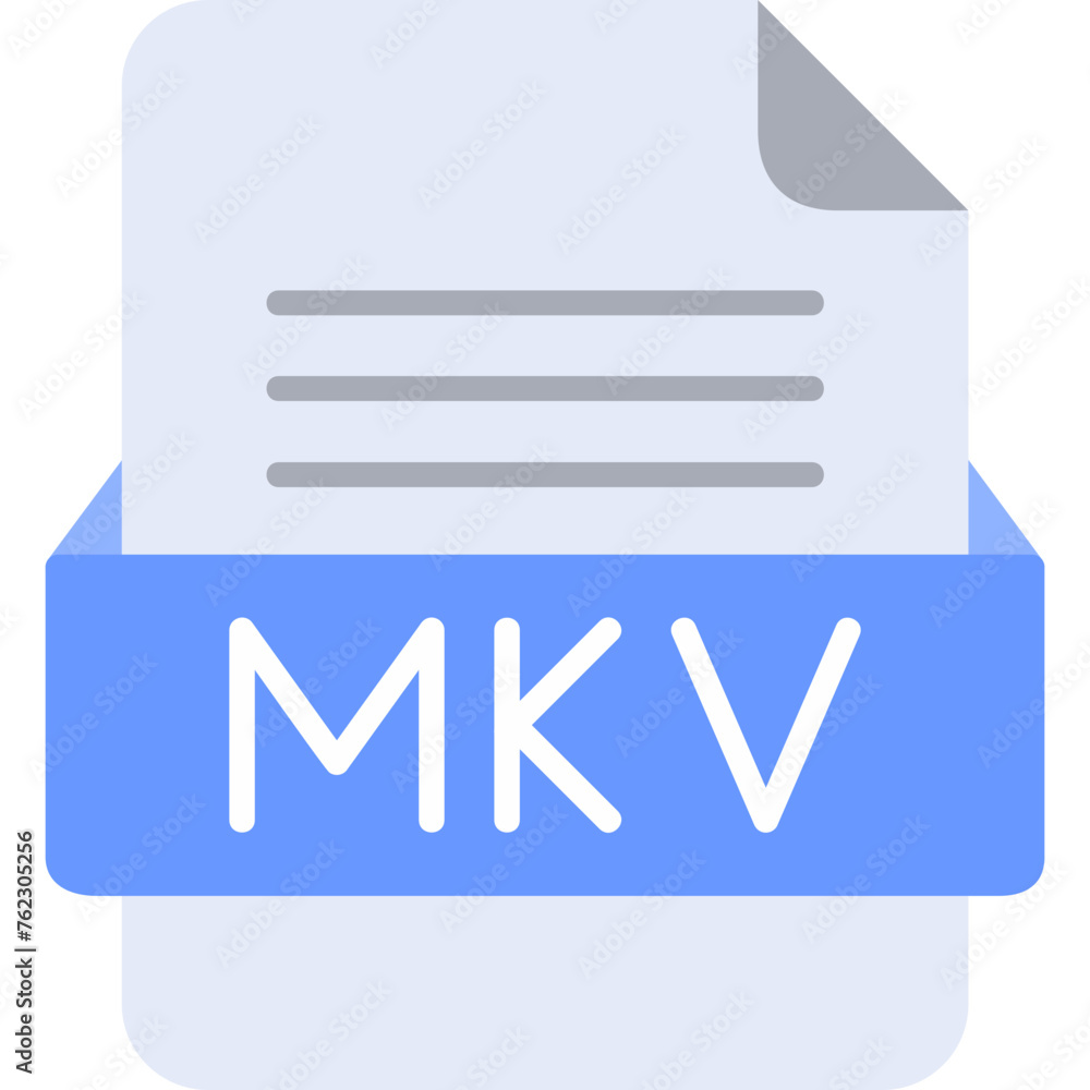 MKV File Format Vector Icon Design MKV File Format Vector Icon Design
