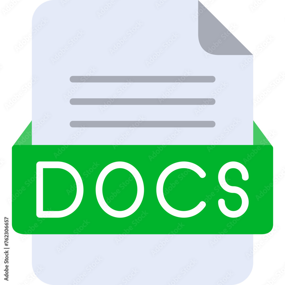 DOCS File Format Vector Icon Design DOCS File Format Vector Icon Design