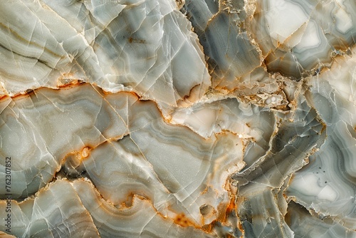 Close-Up Texture of Beautiful Natural Agate Stone with Intricate Details and Patterns
