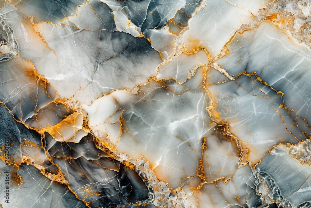 Luxurious Natural Marble Texture with Golden Veins for Elegant Backgrounds and High-End Surface Design Concepts
